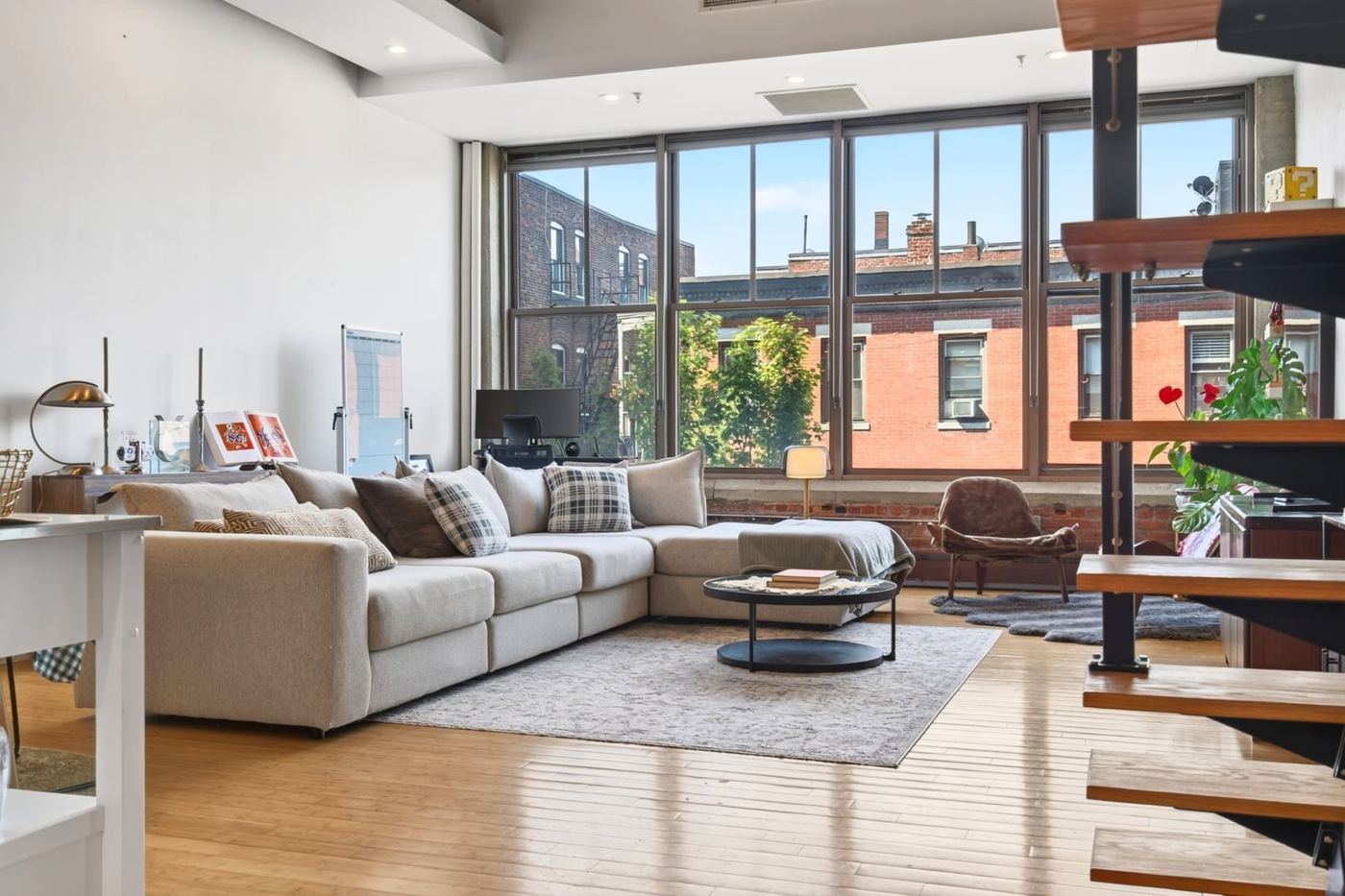 Loft with a city view in Germany