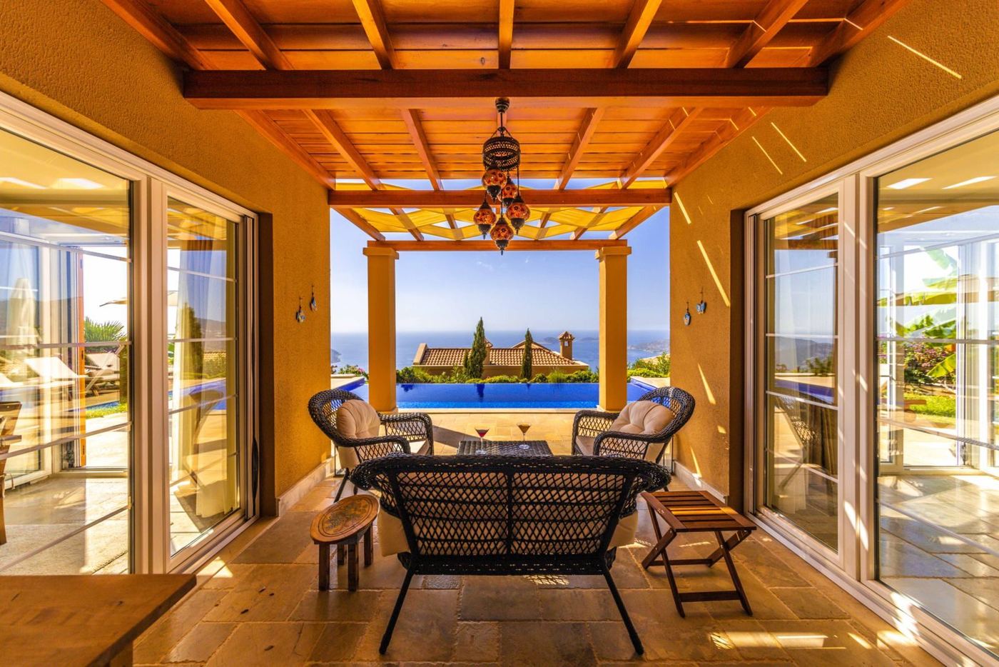 Covered terrace